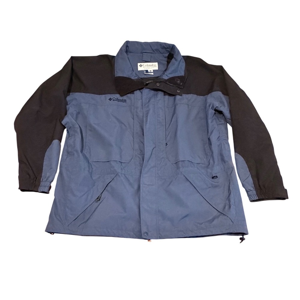 Vintage Columbia Double Whammy 3-in-1 Jacket Blue Black Mens XXL